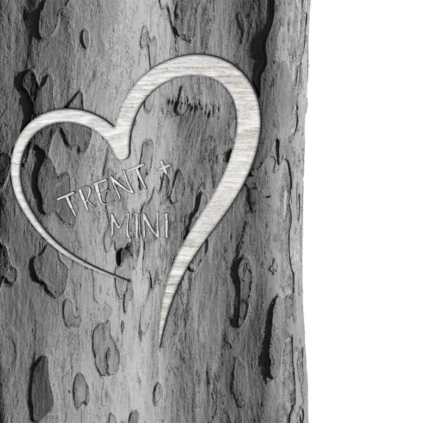 Minimalist Tree - Personalized Art for Couples (Weddings, Anniversaries)